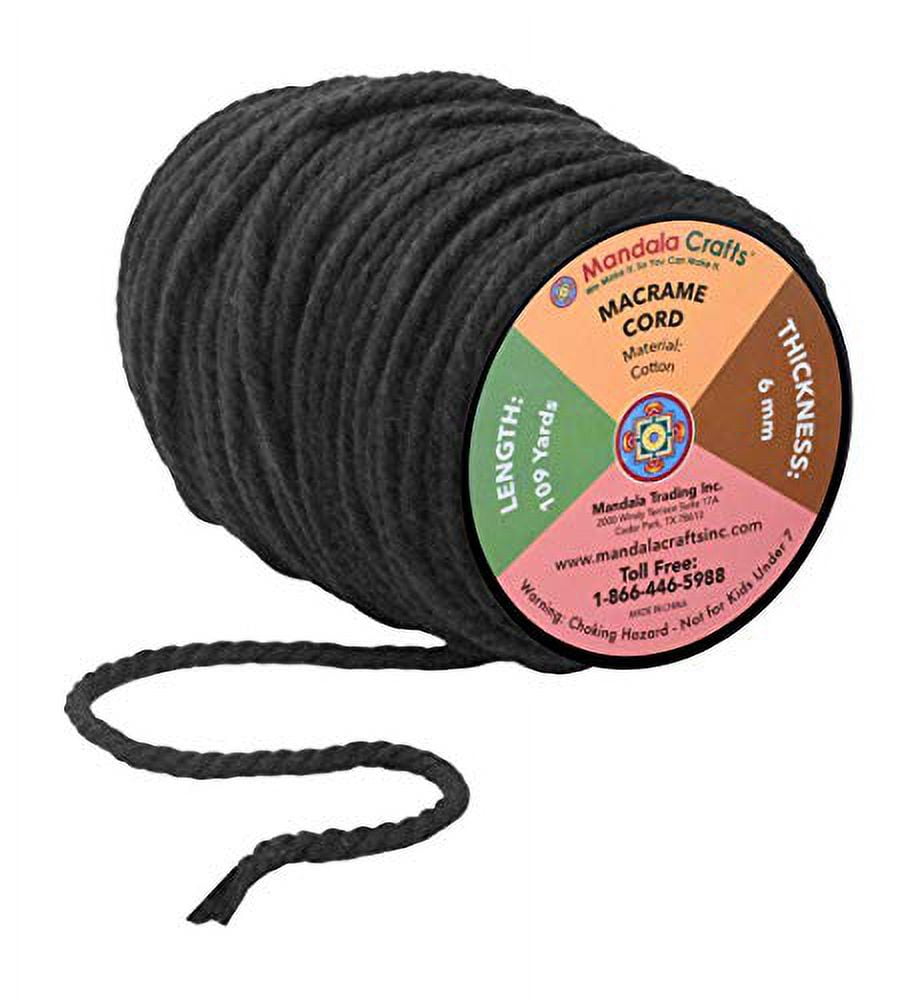 864 Yard (800 m) 5 mm Cotton cord, twisted Macrame cord,Twisted 100% cotton  macrame rope , macrame tarn, decor craft DIY cord