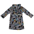 thumbnail image 1 of Batman Character and Logos Velvet Fleece Toddler Robe-Toddler 2T, 1 of 2