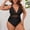 *D-Black, variant on ClodeEU Women's Plus Size One Piece Swimsuit with Builtin Pads ,Retro Backless Slim Fit Swimwear C-Black,Womens Plus L