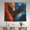thumbnail image 2 of Xecao Red And Blue Fire Dragon F patten Tapestry 60x51 Inches Wall Hanging Poster Tapestry for Living Room Bedroom Home Decor, 2 of 6