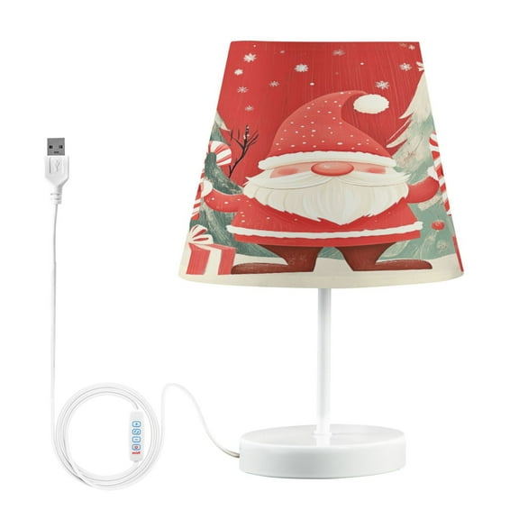 BZSMCE Table Lamp Creative Santa Claus and Christmas Tree Simple Pattern Night Light