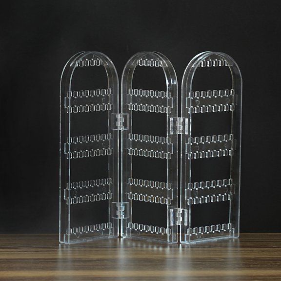 AURARMLET Earring Hanging Organiser Earring Holder Stand Plastic Dust Protection 1Pack