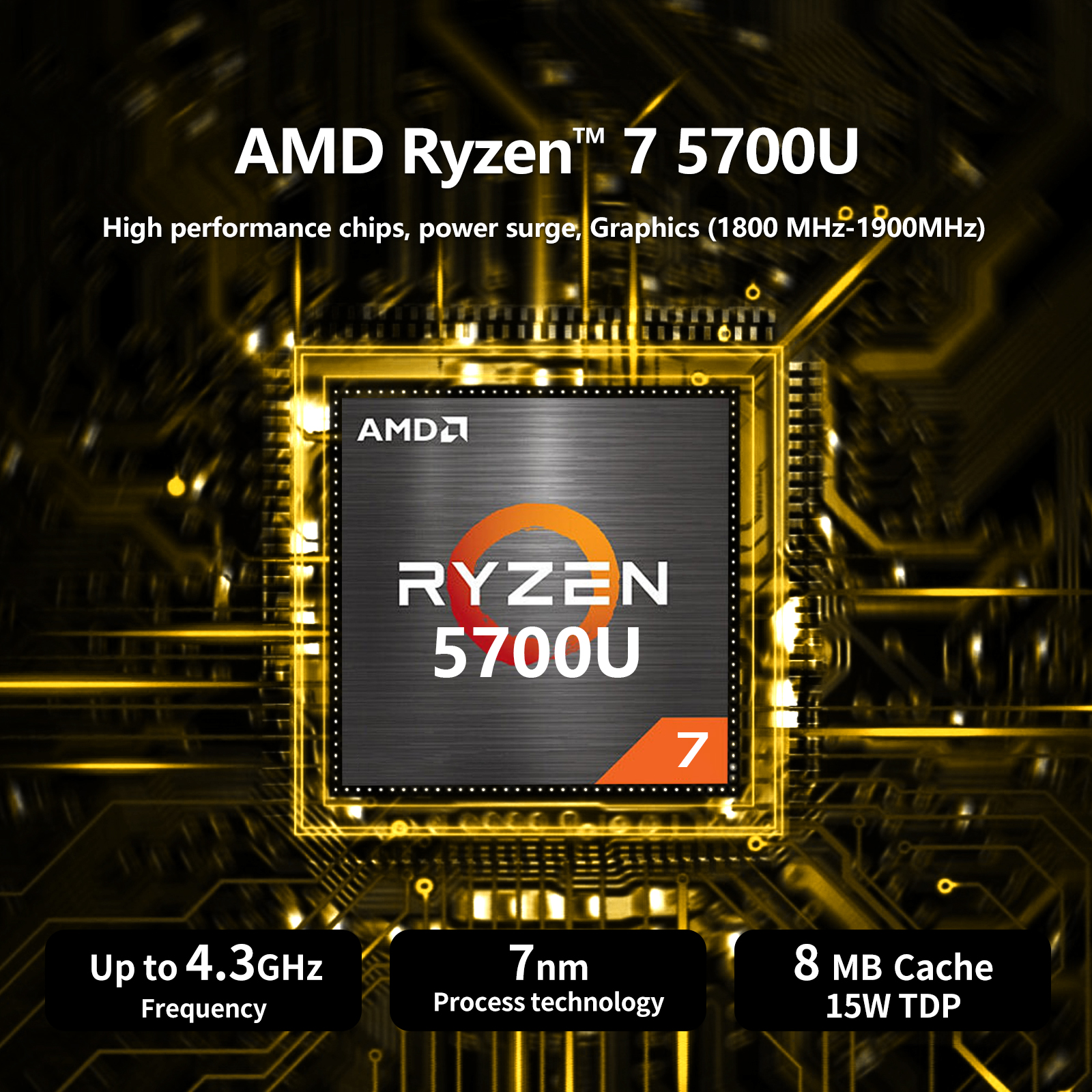 KUU 15.6" Laptop, Windows 11 Pro Laptop Computer, AMD Ryzen 5-7430U, Up to 4.3GHz 16GB DDR4 512GB SSD, Backlit, Fingerprint, Silver