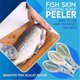 thumbnail image 1 of Xihbxyly Quitaescamas de Pescado, Diseño de Mango Ergonómico, Raspador de Piel de Pescado con Tapa, Fácil de Limpiar y Ordenar, Seguro para Todos, Ligero y Práctico, Tamaño de 6.3 Pulgadas, Disponibl, 1 of 1