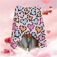 thumbnail image 2 of WTXUE Women's Fall Sweaters Casual Long Sleeve Crewneck Pullover Sweater with Hearts for Women Crew Neck Lightweight Sweatshirts Fall Spring Cute Holiday Blouse Loose Tunic Tops Camouflage L, 2 of 4