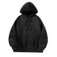 thumbnail image 1 of Sudadera con capucha con cordón Sudadera con capucha negra causal suave para adultos para ir de compras al trabajo M Yuyangstore Sudadera con capucha, 1 of 8