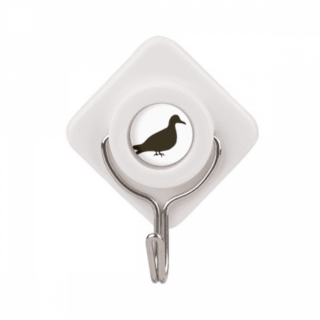 

Black Pigeon Animal Portrayal Adhesive Wall Hooks Hanging Self Sticky