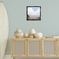 thumbnail image 4 of Stupell Industries Transitional Fluffy Clouds Over Beach Black Floating Frame Canvas Art, 18 x 18, by Melissa Wang, 4 of 8