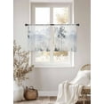 thumbnail image 2 of Foggy Forest Gray Sheer Curtains for Living Room Bedroom Vintage Mountain Grey Tree Sheer Curtains 45 Inch Long 2 Panels Set Light Filtering Curtain Window Treatments Drapes for Dining Room, 2 of 6