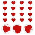 thumbnail image 3 of 4pcs Valentine's Day Hanging Decors Party Heart Shape Felt Pendants Decor, 3 of 8