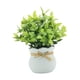 thumbnail image 3 of Pequeñas plantas artificiales, bonsáis artificiales, decoración de mesa, centro de mesa, Blanco, 3 of 9