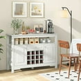 thumbnail image 2 of Spaco Modern Style Buffet Sideboard, Wine Liquor Coffee Bar Cabinet with Removable Wine Rack, Cabinet for Indoor, White, 2 of 10