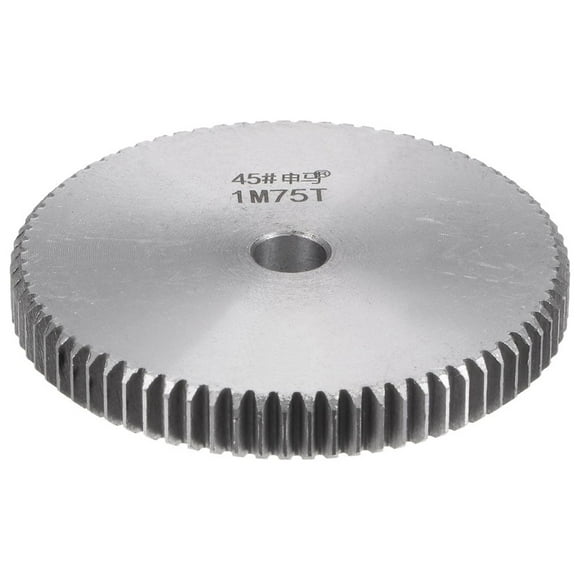 Unique Bargains Straight Spur Gear 12mm Inner Aperture 75T 1 Module 45# Steel Motor Gear