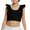 Black, variant on HaiMao Girls Training Bra Clearance Cute Ruffle Sports Bra for Kids Scoop Neckline Fitness Yoga Bra Strap Crop Top Wine 10 Years