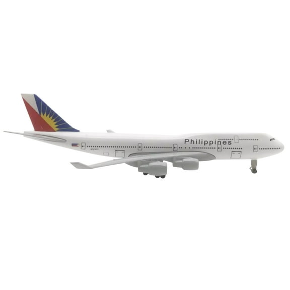 Philippine Airlines B747 Model Airplane for Desk Decor Detailed Diecast Alloy, Adds Charm to Workspace