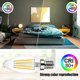 thumbnail image 2 of 3Pack E14 Dimmable Warm White 600lm 6W LED Bulbs Replaces 60W LED Candle Bulb,2700K Vintage Energy Saving, 2 of 3