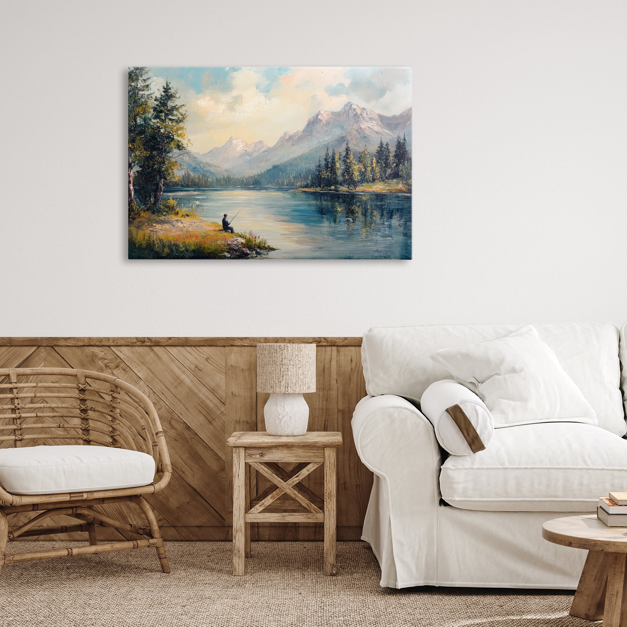 Stupell Industries Secret Fishing Spot Canvas Wall Art, design by Petal Prints Design