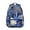 Blue-43, variant on Floral Print Breathable Bookbag, Padded Back Panel & Spacious Compartment for Students