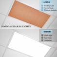 thumbnail image 4 of Burnt Orange Burlap Texture Fluorescent Light Covers, Farmhouse Vintage Orange Magnetic Light Covers for Ceiling Lights, Fluorescent Ceiling Shade Filters for Classroom Bedroom Office 4x2Ft x 1PCS, 4 of 8