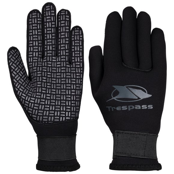 Trespass Unisex Wetsuit Gloves Elastic Strap Velcro Wrist Neoprene Cray