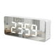 thumbnail image 2 of Reloj despertador Despertador digital Despertador de escritorio Despertador con espejo LED Despertad Tomshoo  Blanco, 2 of 7