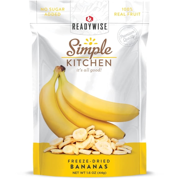 (Pack Of 6) Simple Kitchen Bananas Freeze Dried 1.6 Oz