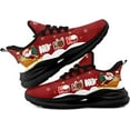 thumbnail image 5 of Coolcustomize Christmas Santa Claus Themed Sneakers for Men & Women - Comfortable Tennis Walking Shoes, Cushion Gym Sports Training Shoes, 5 of 7