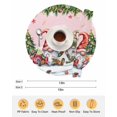 thumbnail image 6 of 13 Inch Round Placemats Set of 4, Pink Christmas Non Slip Heat Insulation PP Table Mats, Gnomes Xmas Tree Snowflake Gifts Washable Place Mats for Kitchen Dining Party Table Decor, 6 of 7