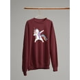 thumbnail image 3 of Colorful Dabbing Unicorn Sweatshirt Women -Image by Shutterstock, Female XX-Large, 3 of 4