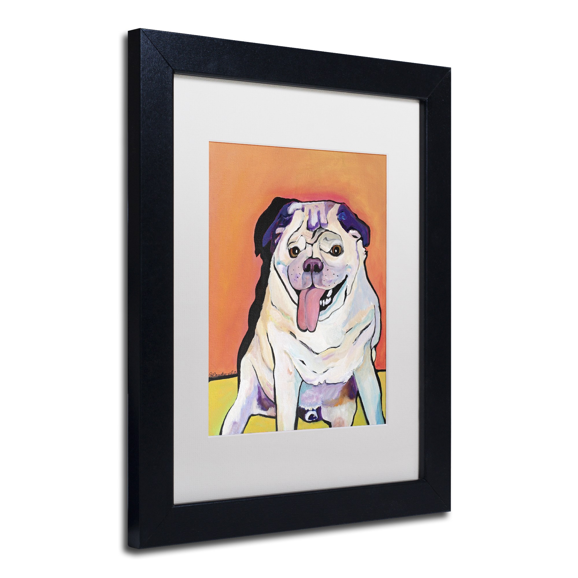 Trademark Fine Art "Conan" Canvas Art by Pat Saunders-White, White Matte, Black Frame
