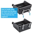 thumbnail image 2 of Pegboard Bins with Hooks and Labels, for Organizing Accessories, 10 Packs, Black, 2 of 7