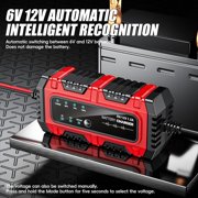 Battery Maintainer Charger,1.5A 6V/12V Auto Trickle Battery Charger, Automatic Tender Maintainer for Car Truck Motorcycle Boat Marine