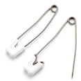 thumbnail image 3 of SHSLING 100pcs-Baby Safety Pins, 53mm, White, 3 of 4