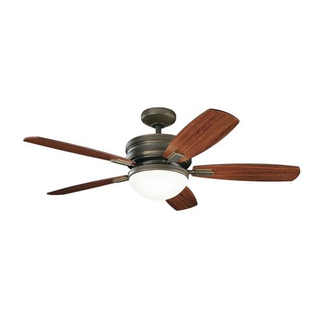 

Ceiling Fan with Light Kit with Transitional Inspirations 16.5 inches Tall By 52 inches Wide Oiled Bronze Bailey Street Home 147-Bel-2942191