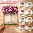 thumbnail image 2 of DIY Mothers Day Dried Flower Tree Frame Personalized Wooden Photo Frame With Letter Stickers & Artificial Flowers, 2 of 8