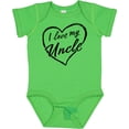 thumbnail image 3 of Inktastic I Love My Uncle in Black Chalk Heart Boys or Girls Baby Bodysuit, 3 of 5