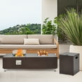 thumbnail image 6 of CazToi 56" Outdoor Propane Fire Pit Table, 50000 BTU with Wind Guard & Waterproof Cover, Complete Set for Patio & Backyard, 6 of 7