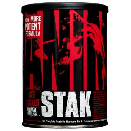 Animal Stak - Natural Hormone Booster Supplement with Tribulus and GH Support Complex - Natural Testosterone Booster for Bodybuilders and Strength Athletes - 1 Month (The Best Natural Bodybuilders)