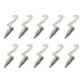 thumbnail image 1 of UPOUART 10Pcs Picture Hanging Hooks Wire Rope Hanger for General Users 2.4x0.8x0.7in, 1 of 7