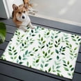 thumbnail image 3 of Green Leaves Entryway Rug 2'x3'&nbsp; Non Slip Front Door Mats, Botanical Spring Country Watercolor Entrance Rugs Indoor Outdoor Carpet, Washable Floor Mats Small Area Rug for Bedroom Kitchen, 3 of 8