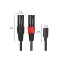 thumbnail image 5 of USB C to Dual XLR Male Stereo Audio Cable, Professional Type C Converter Adapter Cord for Amplifiers and Mixers, 5 of 11