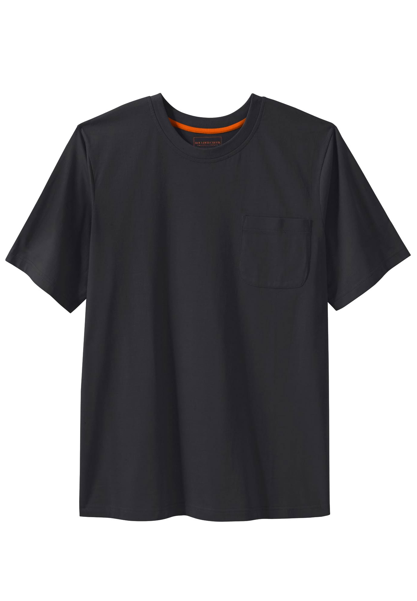 Boulder Creek by Kingsize Men's Big & Tall Heavyweight Crewneck Long-Sleeve Pocket T-Shirt 