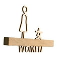 thumbnail image 4 of TISHITA Women Toilet Door Sign, Restroom Sign Decor, Bathroom Sign, Bathroom Symbols, for Public Place Cafe Hotel Restroom Decoration, 4 of 8