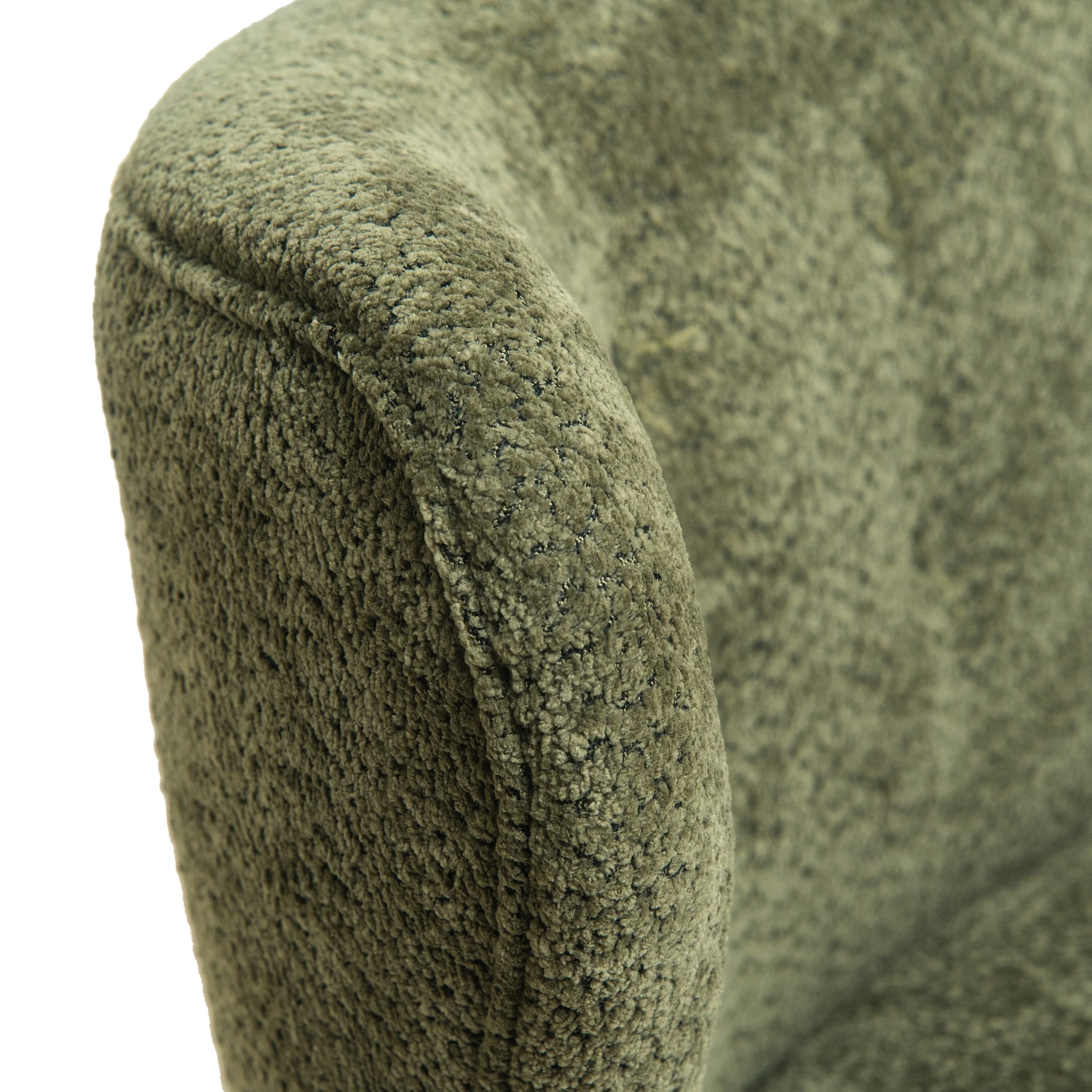 Aukfa 57.87" Armless Chenille Loveseat Chair, Upholstered Settee Bench with Backrest for Dining Room, Living Room & Bedroom,Sage Green