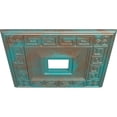 thumbnail image 3 of Ekena Millwork 18"W x 18"H x 3 1/2"ID x 1 1/8"P Eris Ceiling Medallion (Fits Canopies up to 9 7/8"), Hand-Painted Copper Green Patina, 3 of 5
