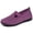 Purple, variant on CAIXAI Walking Shoes for Women Orthopedic Dress Sneakers Women Classic Mesh Knitted Women Sock Sneakers Non- Sole Adjustable Upper Mary Jane Flats Women Hands Free Barefoot Shoe