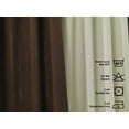 thumbnail image 2 of 3S Brother's Solid Combined Mix and Match 4 Panels Curtains with 2 Color Combination Velvet Look Hanging Back Tap & Rod Pocket Bedroom Office Windows Luxury Home Decoration 28"x84" Cream-Dark Brown, 2 of 7