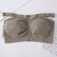 thumbnail image 2 of Tube Tops Womens Padded Bandeau Bra Wire Free Strapless Convertible Bralettes Basic Layer Tube Top Bra Sports Bra, 2 of 4