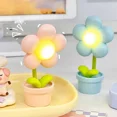 thumbnail image 3 of Mini luz LED de noche con flores, lámpara de mesa pequeña, adorno de escritorio, luces ambientales para dormitorio, juguete para niños, regalo de vacaciones, 3 of 5