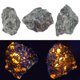 thumbnail image 5 of Muyoka Piedra de fuego natural para fuego eléctrico 100g Piedra de llama irregular Sienita con onda larga UV 365NM Mineral Cristal en bruto Sodalita fluorescente para decoración del hogar Muyoka Hogar, 5 of 6